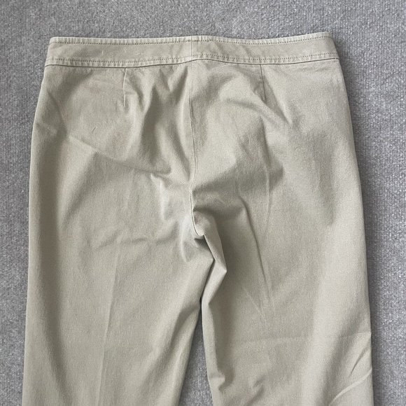 Talbots Pants Womens 6 Beige Cropped Signature Casual Straight Leg Stretch - Picture 11 of 12